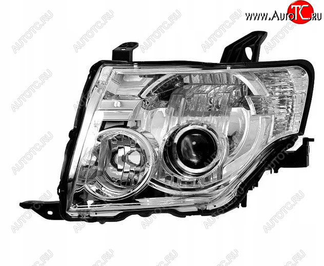 0 р. Левая фара (ксенон) CHINA Mitsubishi Pajero 4 V80 дорестайлинг (2006-2011)  с доставкой в г. Майкоп