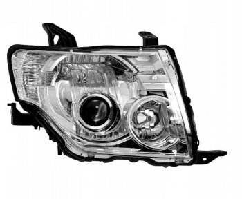 0 р. Правая фара (ксенон) CHINA Mitsubishi Pajero 4 V80 дорестайлинг (2006-2011)  с доставкой в г. Майкоп. Увеличить фотографию 2