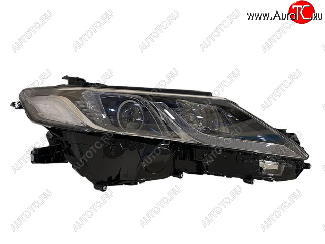 0 р. Правая фара (1 диодная полоска) CHINA Toyota Camry XV70 дорестайлинг (2017-2021)  с доставкой в г. Майкоп