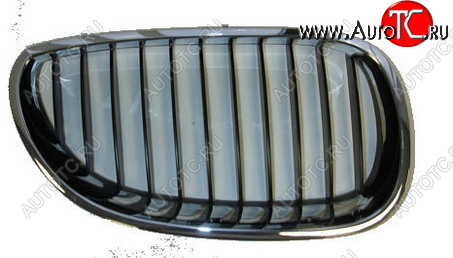 1 589 р. Правая решетка радиатора BodyParts BMW 5 серия E60 седан дорестайлинг (2003-2007) (хром черный)  с доставкой в г. Майкоп