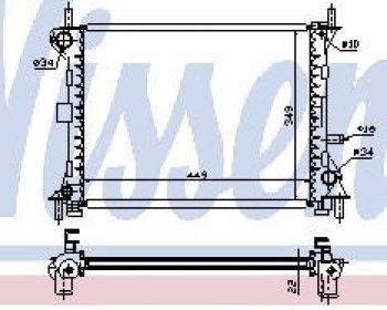 3 999 р. FOCUS 98- РАДИАТОР ОХЛАЖДЕН (NISSENS) (AVA) (см.каталог) BodyParts fdfoc98-910  с доставкой в г. Майкоп. Увеличить фотографию 1