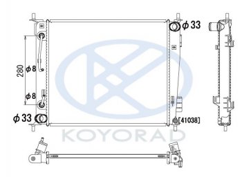 4 549 р. SOUL 10- РАДИАТОР ОХЛАЖДЕН 1.6 AT BodyParts kasol10-911  с доставкой в г. Майкоп. Увеличить фотографию 1