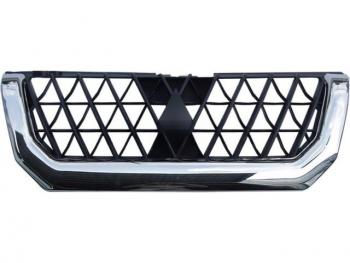 Решетка радиатора (пр-во Китай) BODYPARTS Mitsubishi Pajero Sport PA дорестайлинг (1996-2004) (хром)