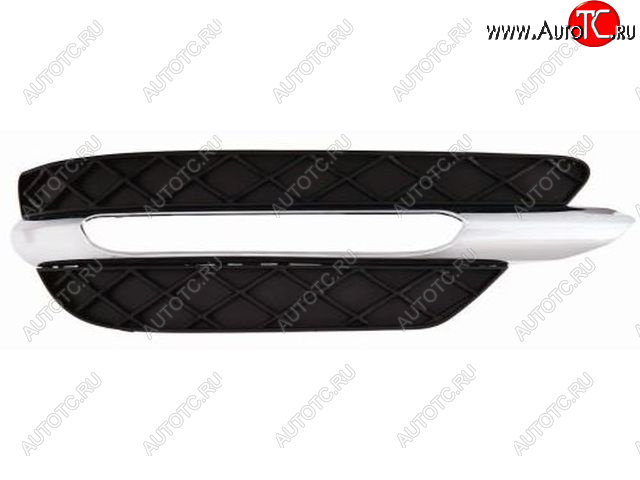 1 079 р. Правая решетка переднего бампера (пр-во Китай) BODYPARTS  Mercedes-Benz C-Class  W204 (2011-2015) рестайлинг седан (молдинг хром)  с доставкой в г. Майкоп