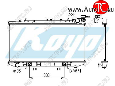 6 249 р. ALMERA РАДИАТОР ОХЛАЖДЕН AT 1.4 1.6 1.8 (KOYO) BodyParts nnalm95-910  с доставкой в г. Майкоп
