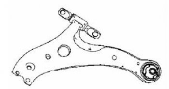 1 749 р. CAMRY 02- {Highlander 01-} РЫЧАГ ПЕРЕДН ПОДВЕСКИ ЛЕВ НИЖН С ШАРОВ ОПОР С 2 САЛЕЙНТ-БЛОК (Тайвань) BodyParts tycam02-811-l  с доставкой в г. Майкоп. Увеличить фотографию 1