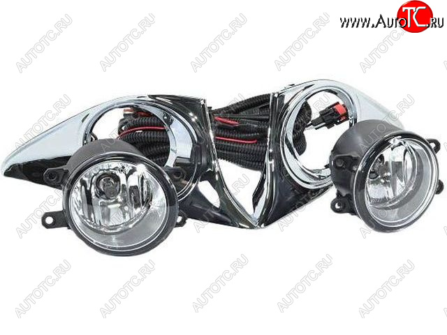 4 999 р. Комплект противотуманных фар (с проводкой, рамкой) BodyParts Toyota Camry XV50 дорестайлинг (2011-2014)  с доставкой в г. Майкоп