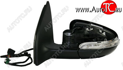 5 289 р. Боковое левое зеркало (электрическое, с подогревом) BodyParts Volkswagen Golf 6 хэтчбэк 5 дв. (2008-2014) (неокрашенное)  с доставкой в г. Майкоп