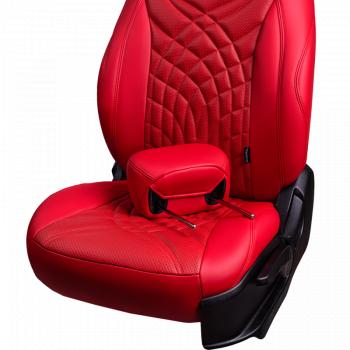 17 999 р. Комплект чехлов для сидений (к. Elegance РЗС 40/60+подлок. 3Г Орегон) БАЙРОН ст ЖУК Lord Autofashion  Skoda Octavia  A7 (2012-2020) дорестайлинг лифтбэк, дорестайлинг универсал, рестайлинг лифтбэк, рестайлинг универсал (красный, вставка красная, строчка красная)  с доставкой в г. Майкоп. Увеличить фотографию 2