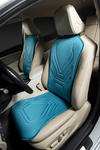 2 599 р. Накидка на сиденье (1 место Афины) ЛЮКС ст АЛЬБИОН Lord Autofashion   (бирюзовый, строчка темно-бирюзовая)  с доставкой в г. Майкоп. Увеличить фотографию 4