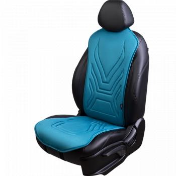 Накидка на сиденье (1 место Афины) ЛЮКС ст АЛЬБИОН Lord Autofashion  (бирюзовый, строчка темно-бирюзовая)