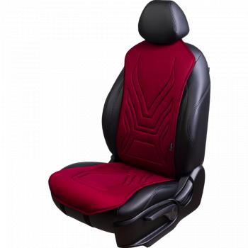 Накидка на сиденье (1 место Афины) ЛЮКС ст АЛЬБИОН Lord Autofashion  (красный, строчка темно-красная)