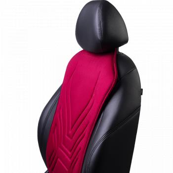 2 599 р. Накидка на сиденье (1 место Афины) ЛЮКС ст АЛЬБИОН Lord Autofashion   (красный, строчка темно-красная)  с доставкой в г. Майкоп. Увеличить фотографию 6
