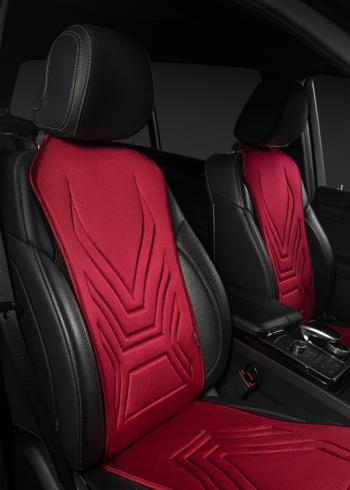 2 599 р. Накидка на сиденье (1 место Афины) ЛЮКС ст АЛЬБИОН Lord Autofashion   (красный, строчка темно-красная)  с доставкой в г. Майкоп. Увеличить фотографию 7