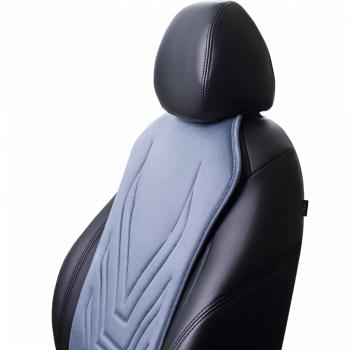 2 599 р. Накидка на сиденье (1 место Афины) ЛЮКС ст АЛЬБИОН Lord Autofashion   (серо-голубой, строчка серо-голубая)  с доставкой в г. Майкоп. Увеличить фотографию 4
