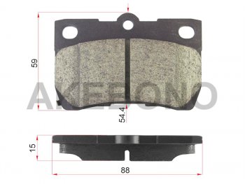Колодки тормозные зад LH-RH SAT Toyota Mark X X130 1-ый рестайлинг (2012-2016)