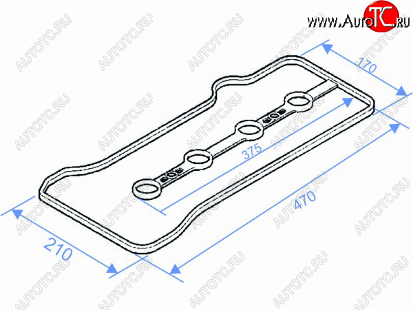 233 р. Прокладка клапанной крышки TOYOTA WISH,PREMIO,OPA 1AZFSE 01- SAT K11213-28041  с доставкой в г. Майкоп