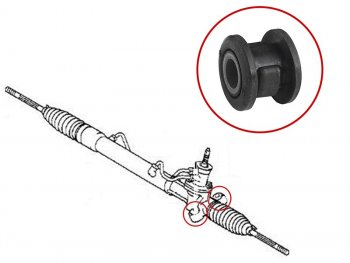 200 р. Сайлентблок рулевой рейки TOYOTA VITZYARIS 99-05IST 02-07BB 00-05 SAT ST-44250-52130B  с доставкой в г. Майкоп. Увеличить фотографию 1