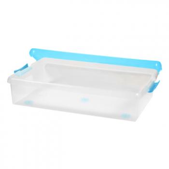 2 869 р. Короб для хранения IRIS THIN BOX 34л, прозрачный-голубой  ug-725b  с доставкой в г. Майкоп. Увеличить фотографию 4