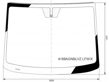16 649 р. Стекло лобовое (Молдинг) Hyundai Staria 21- XYG 4188AGNBLVZ LFW/X  с доставкой в г. Майкоп. Увеличить фотографию 1