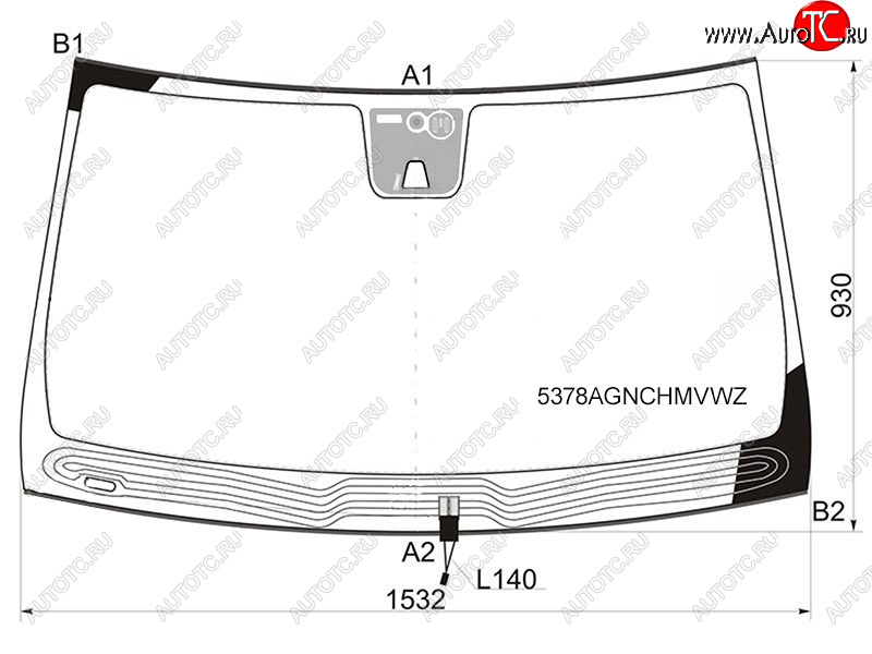 14 299 р. Стекло лобовое (Обогрев щеток Камера Датчик дождя Молдинг) Mercedes-Benz M-Class 11-15  GL-Class FUYAO 5378AGNCHMVWZ  с доставкой в г. Майкоп