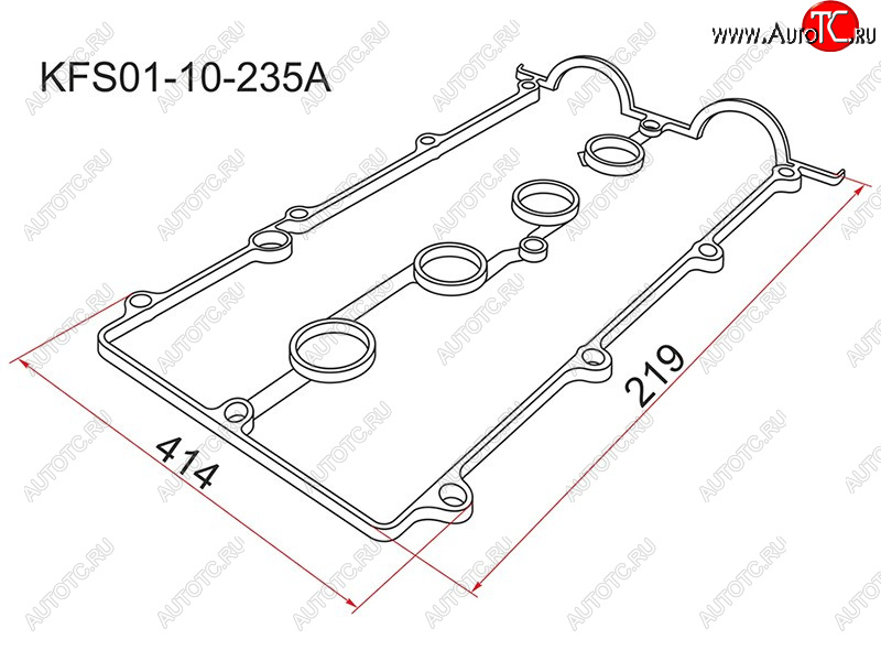 359 р. Прокладка клапанной крышки MZ FP, FS, 92-97 SAT KFS01-10-235A  с доставкой в г. Майкоп