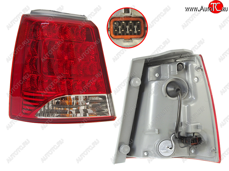10 299 р. Фонарь задний левый (LED) SAT  KIA Sorento  XM (2009-2012) дорестайлинг  с доставкой в г. Майкоп