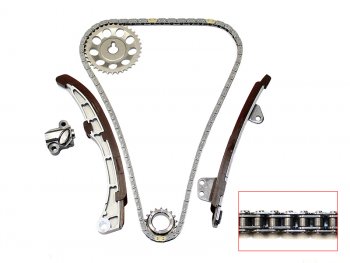 3 289 р. Комплект замены цепи ГРМ TOYOTA 1NZ-FE1NZ-FXE 04- (на 1KR не подойдет; шестерня 13523-22020) SAT TK-TY280-A  с доставкой в г. Майкоп. Увеличить фотографию 1