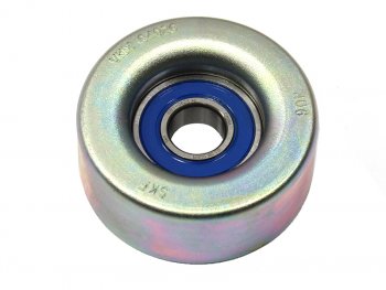 1 599 р. Ролик приводного ремня обводной MAZDA 23 2007- (гладкий) SKF VKM64026  с доставкой в г. Майкоп. Увеличить фотографию 1