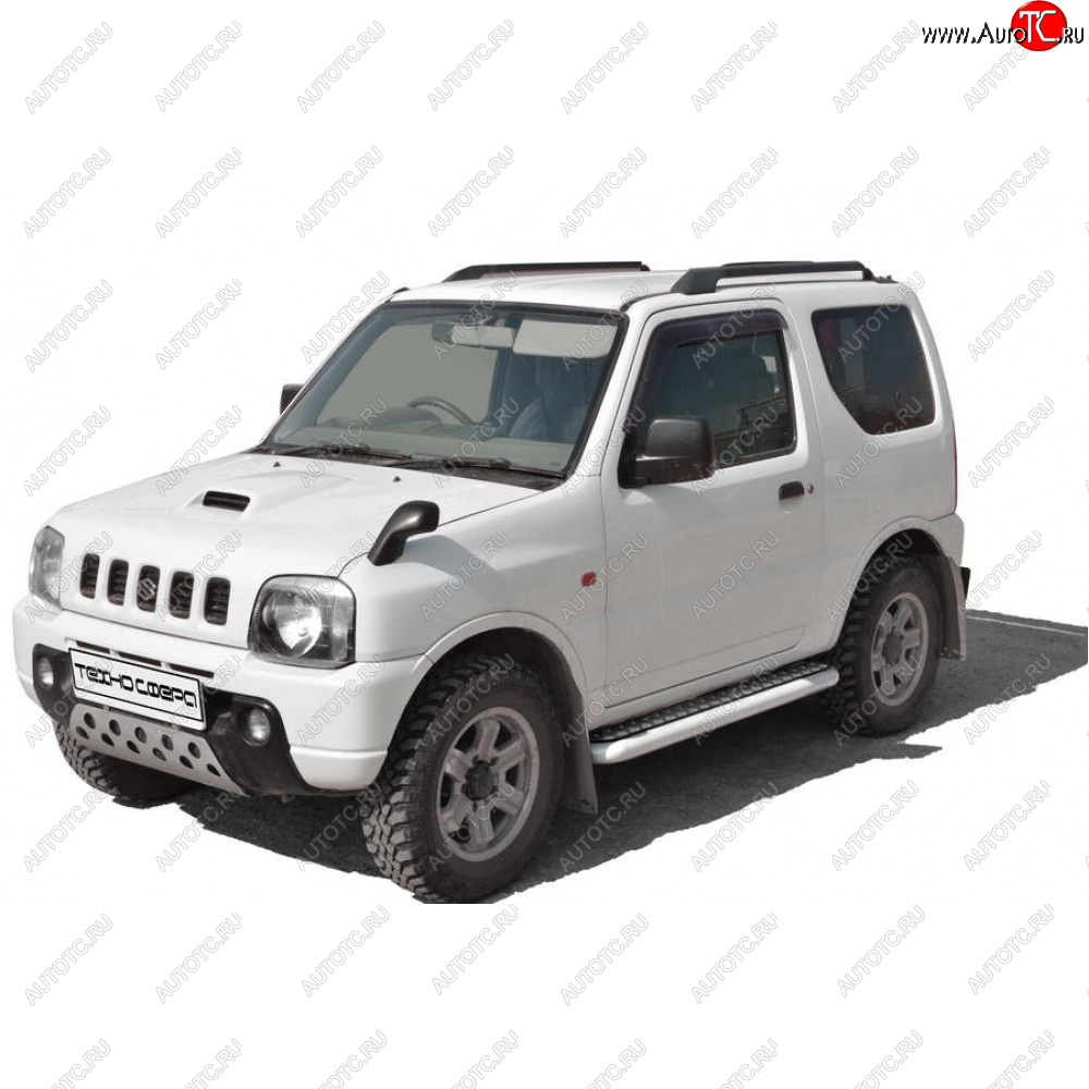 27 899 р. Защита порогов с алюминиевым листом нержавейка d63,5, Техно Сфера  Suzuki Jimny ( JB23/JB43,  JB64) - Jimny Sierra  JB74 (Нержавейка)  с доставкой в г. Майкоп
