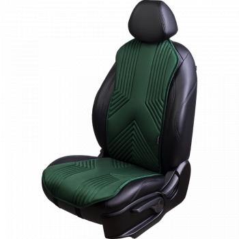 Накидка на сиденье (1 место Афины) ЛЮКС ст ВАН ВЭЙ Lord Autofashion  (зеленый, строчка темно-зеленая)