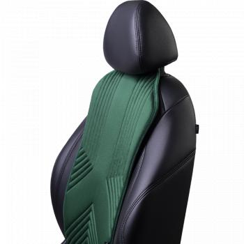 2 599 р. Накидка на сиденье (1 место Афины) ЛЮКС ст ВАН ВЭЙ Lord Autofashion   (зеленый, строчка темно-зеленая)  с доставкой в г. Майкоп. Увеличить фотографию 7