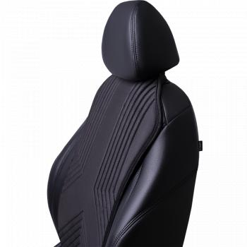 2 599 р. Накидка на сиденье (1 место Афины) ЛЮКС ст ВАН ВЭЙ Lord Autofashion   (черный, строчка черная)  с доставкой в г. Майкоп. Увеличить фотографию 7