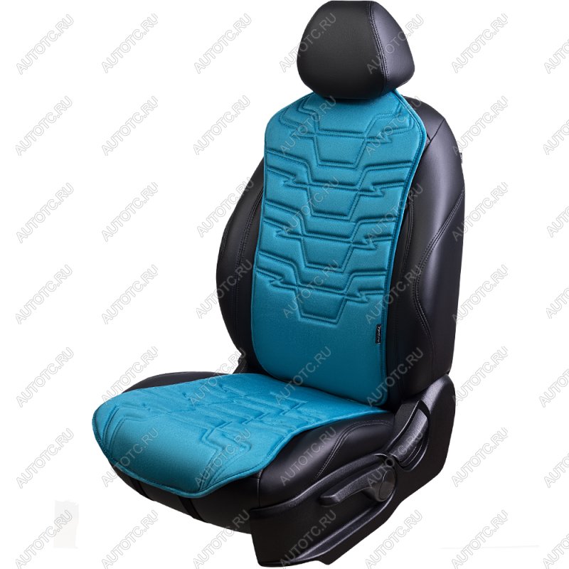 2 599 р. Накидка на сиденье (1 место Афины) ЛЮКС ст ФОРТ Lord Autofashion   (бирюзовый, строчка темно-бирюзовая)  с доставкой в г. Майкоп