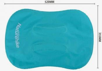 1 309 р. Подушка туристическая надувная Naturehike 42x32x11см, голубая  nh17t013-z-bl  с доставкой в г. Майкоп. Увеличить фотографию 4