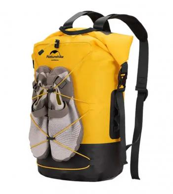 3 859 р. Рюкзак туристический Naturehike 20 л, ПВХ, желтый  nh21fsb04-y20l  с доставкой в г. Майкоп. Увеличить фотографию 1
