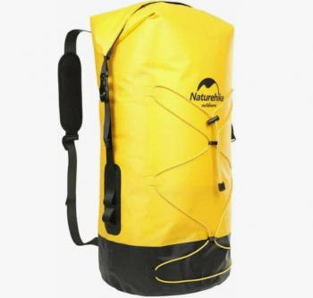 4 019 р. Рюкзак туристический Naturehike 30 л, ПВХ, желтый  nh21fsb04-y30l  с доставкой в г. Майкоп. Увеличить фотографию 2