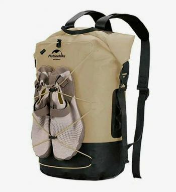 4 479 р. Рюкзак туристический Naturehike 40 л, ПВХ, хаки  nh21fsb04-kh40l  с доставкой в г. Майкоп. Увеличить фотографию 1