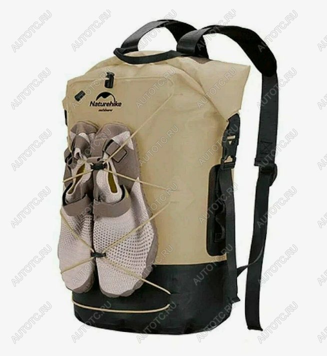 4 479 р. Рюкзак туристический Naturehike 40 л, ПВХ, хаки  nh21fsb04-kh40l  с доставкой в г. Майкоп