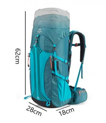 10 379 р. Рюкзак туристический Naturehike 45 л, голубой  nh18y045-q-bl  с доставкой в г. Майкоп. Увеличить фотографию 8