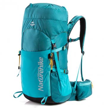10 379 р. Рюкзак туристический Naturehike 45 л, голубой  nh18y045-q-bl  с доставкой в г. Майкоп. Увеличить фотографию 1