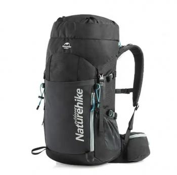 10 839 р. Рюкзак туристический Naturehike 45 л, черный  nh18y045-q-b  с доставкой в г. Майкоп. Увеличить фотографию 1