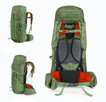12 189 р. Рюкзак туристический Naturehike 55 л, зеленый  nh16y020-q-dgr  с доставкой в г. Майкоп. Увеличить фотографию 3