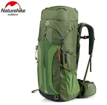 12 189 р. Рюкзак туристический Naturehike 55 л, зеленый  nh16y020-q-dgr  с доставкой в г. Майкоп. Увеличить фотографию 1