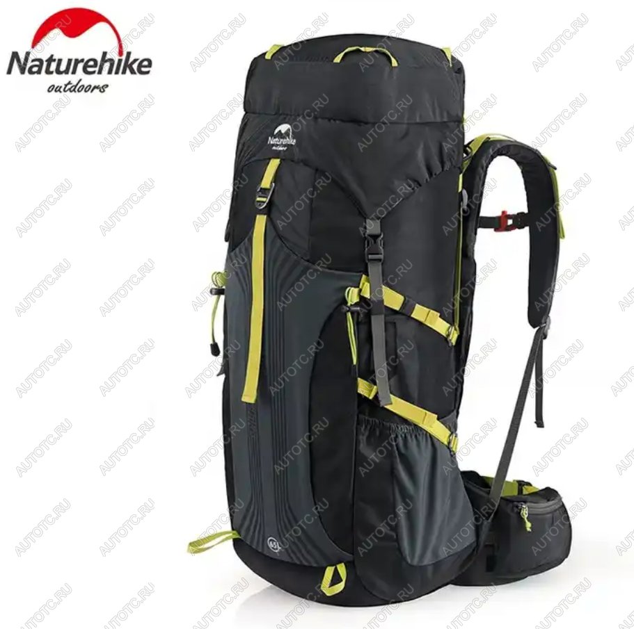 12 189 р. Рюкзак туристический Naturehike 55 л, черный  nh16y020-q-b  с доставкой в г. Майкоп