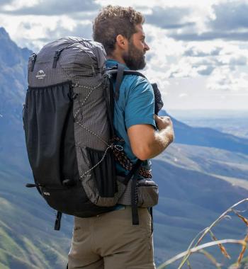 9 319 р. Рюкзак туристический Naturehike 60 л, черный  nh19bp095-b  с доставкой в г. Майкоп. Увеличить фотографию 5