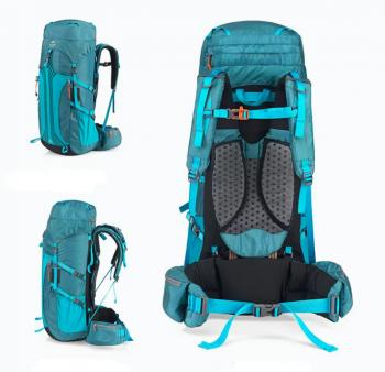 11 889 р. Рюкзак туристический Naturehike 65 л, голубой  nh16y065-q-bl  с доставкой в г. Майкоп. Увеличить фотографию 4