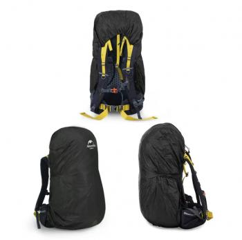 1 009 р. Чехол влагозащитный Naturehike, для рюкзака, размер M (35-45 л), черный  nh19pj041-m  с доставкой в г. Майкоп. Увеличить фотографию 4