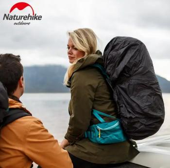 1 009 р. Чехол влагозащитный Naturehike, для рюкзака, размер M (35-45 л), черный  nh19pj041-m  с доставкой в г. Майкоп. Увеличить фотографию 7