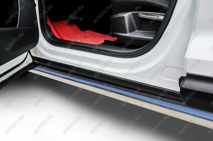 13 999 р. Защита порогов d76 (2WD) Slitkoff  Haval Jolion (2020-2024) дорестайлинг (нержавейка полированная)  с доставкой в г. Майкоп
